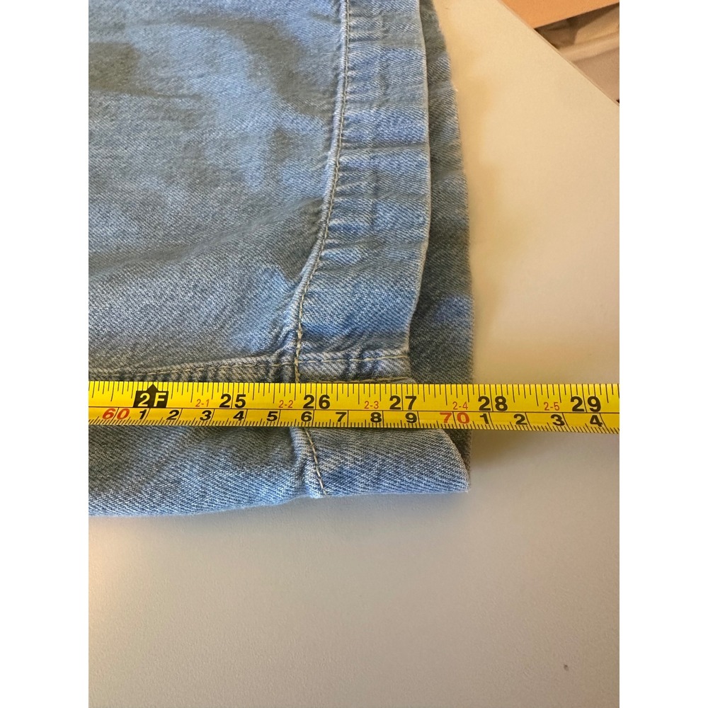 Pilcro x Anthropologie Paperbag Waist Wide Leg Light Wash Jeans | Size 27 - Picture 10 of 10